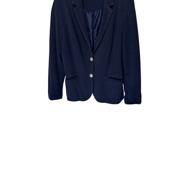 Talbots Blazer Blue Office Work Career Business Corporate Single Breasted Large - Picture 4 of 13